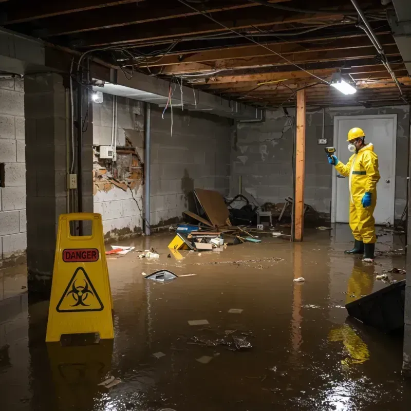 Flooded Basement Electrical Hazard in Mill Valley, CA Property